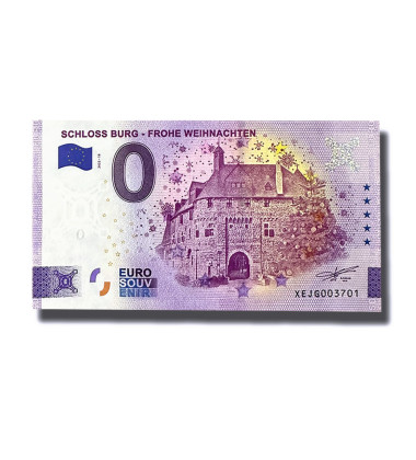 0 Euro Souvenir Banknote Merry Christmas - Set of 3 Classic Banknotes