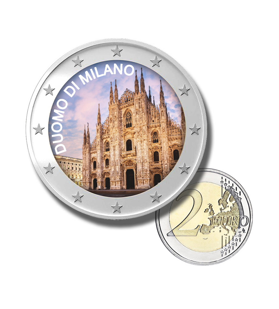 2 Euro Coloured Coin Duomo di Milano - Milan - Italy