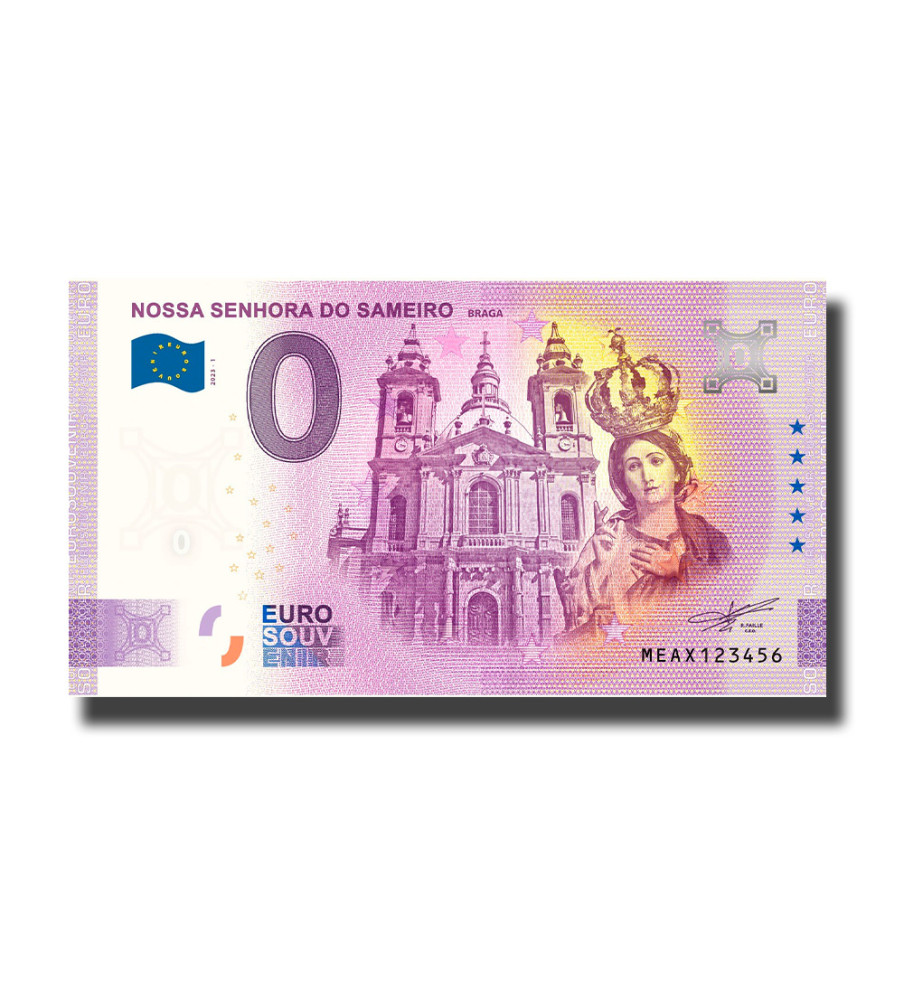 0 Euro Souvenir Banknote Nossa Senhora Do Sameiro Braga Portugal MEAX 2023-1