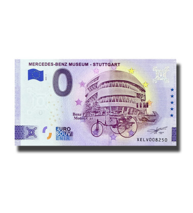 0 Euro Souvenir Banknote Mercedes-Benz Museum - Stuttgart Germany XELV 2023-1