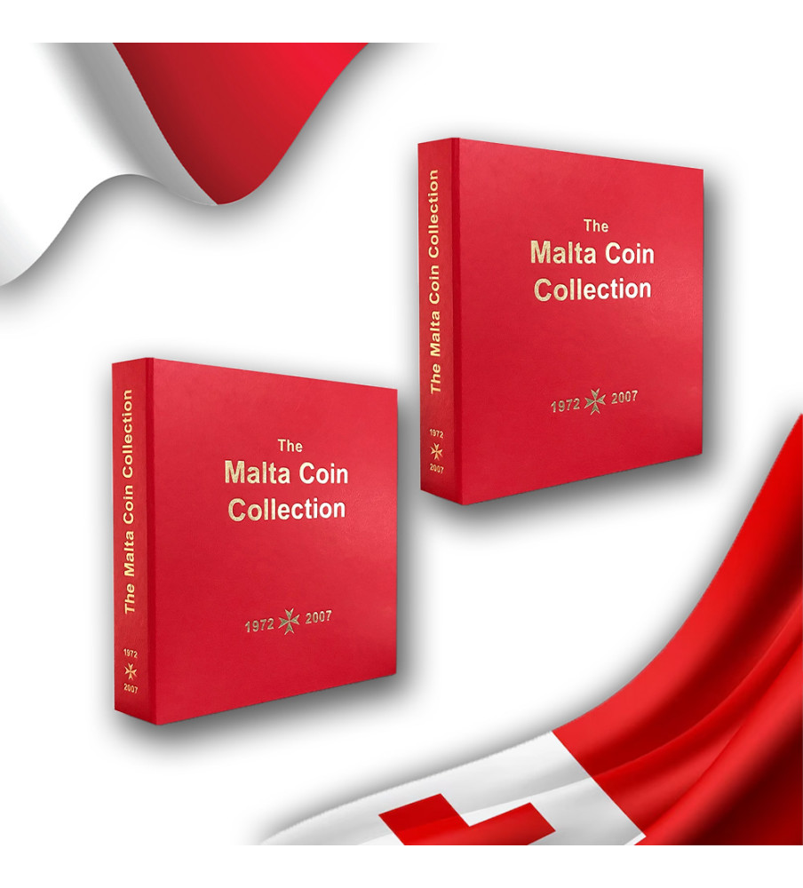 2 Malta Red Coin Albums LEUCHTTURM - Promotion price