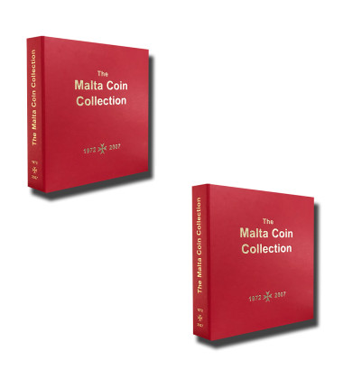 2 Malta Red Coin Albums LEUCHTTURM - Promotion price