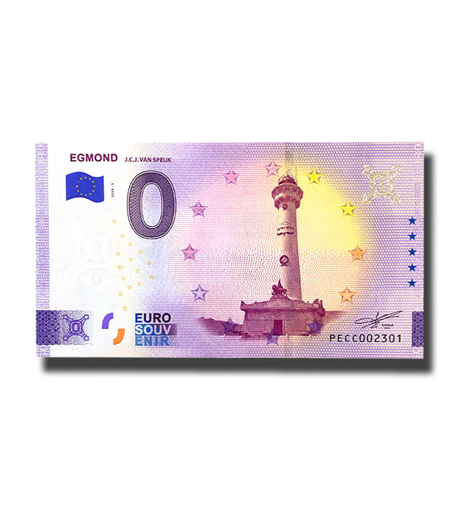 0 Euro Souvenir Banknote Egmond Netherlands PECC 2023-5