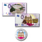 Malta Mdina Cathedral Euro Colour Coin & 2 Souvenir Banknotes Colour FEAE, FEAP - Set of 3