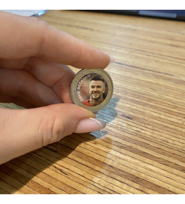 2 Euro Coloured Coin  Football Star - David Beckham