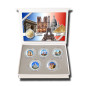 2 Euro Coloured Coin Set of 5 in Presentation Box - Paris Sights France