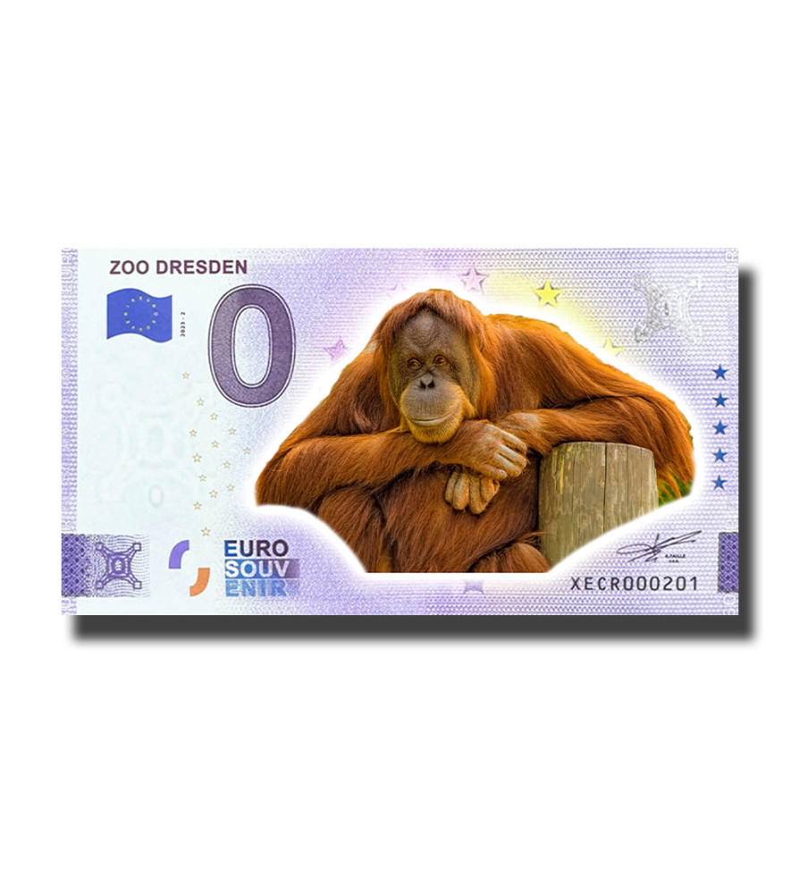 0 Euro Souvenir Banknote Zoo Dresden Colour Germany XECR 2023-2