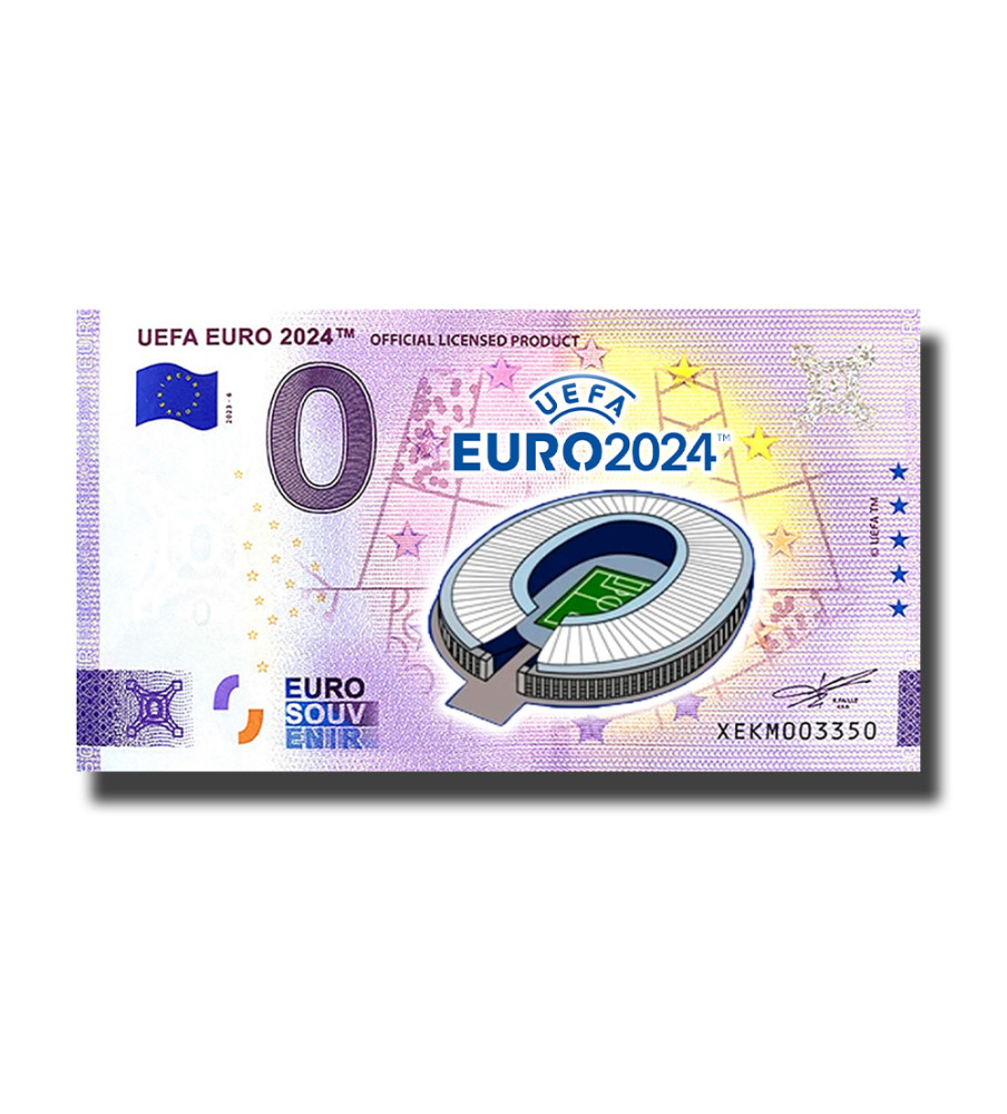 0 Euro Souvenir Banknote UEFA EURO 2024 Colour Germany XEKM 2023-6