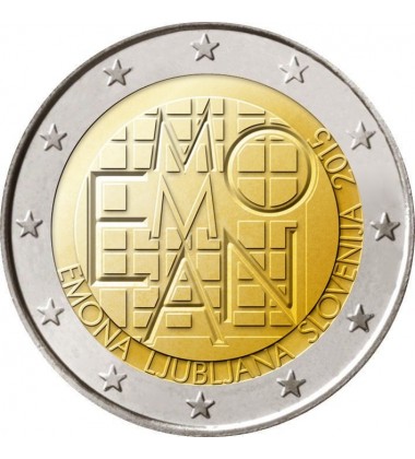 2015 Slovenia 2000th Anniversary of the Founding of Emona 2 Euro Coin