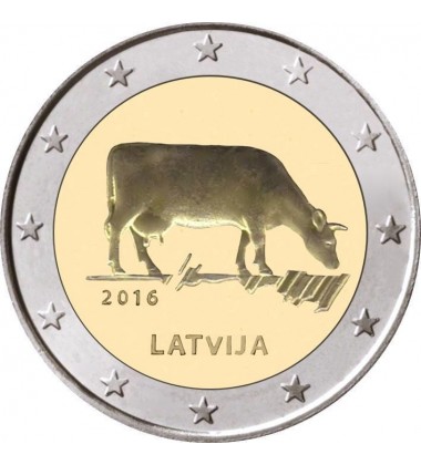 2016 Latvia The Latvian Brown 2 Euro Coin