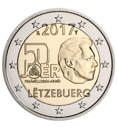 2017 Luxembourg Military Service 2 Euro Commemorative Coin