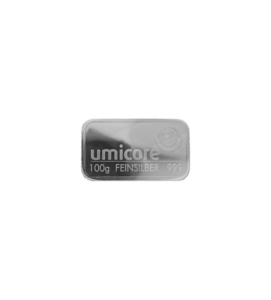 Silver Bullion Bars 100 grams LBMA