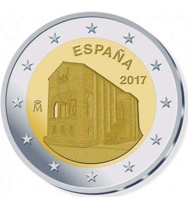 2017 Spain Asturias de Oviedo 2 Euro Commemorative Coin