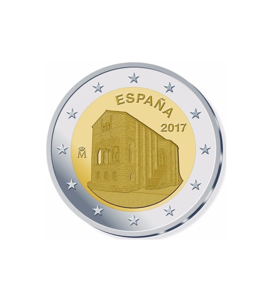 2017 Spain Asturias de Oviedo 2 Euro Commemorative Coin