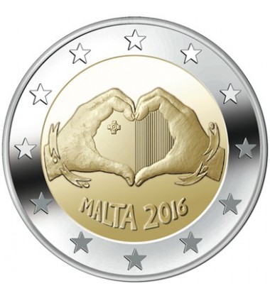 2016 Malta Love 2 Euro Commemorative Coin