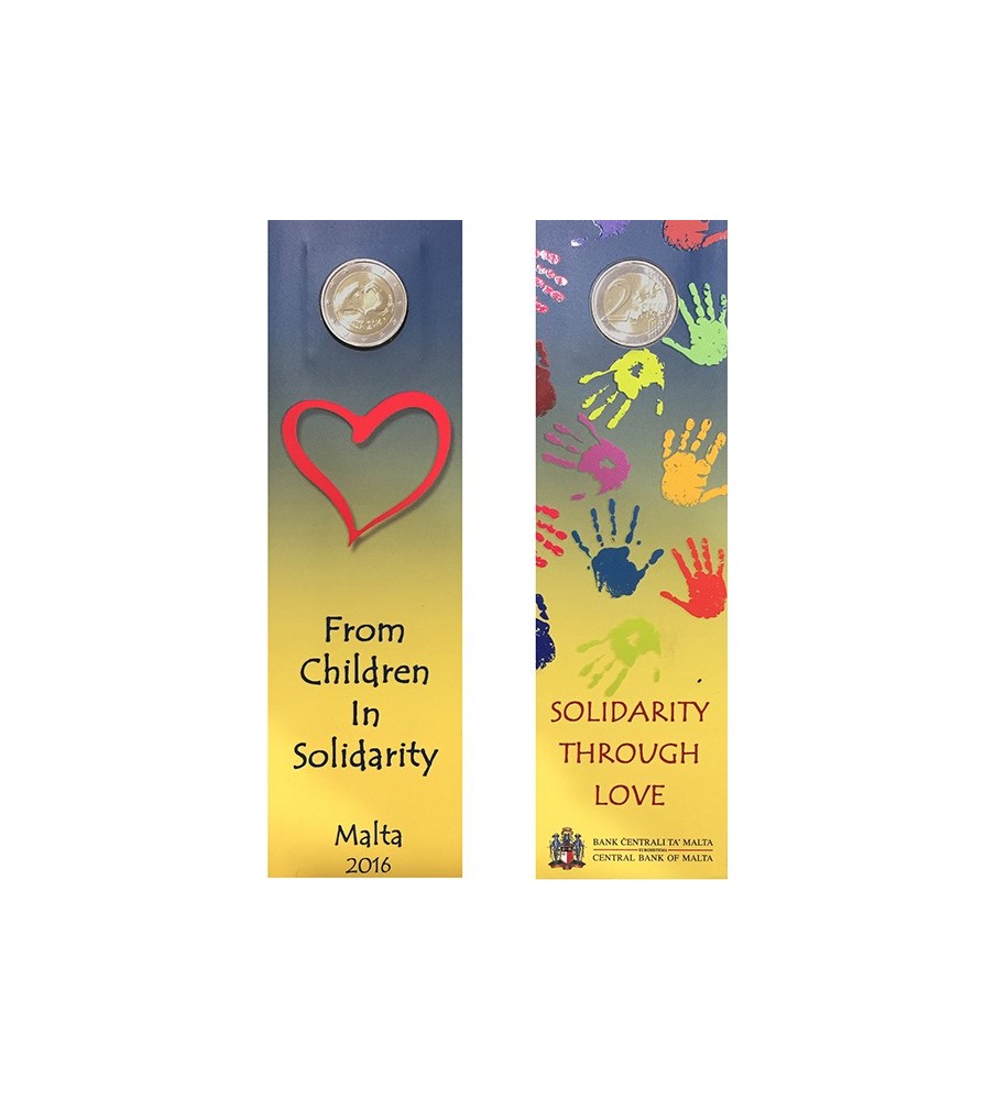 2016 Malta Love Coin Card 2 Euro Commemorative Coin