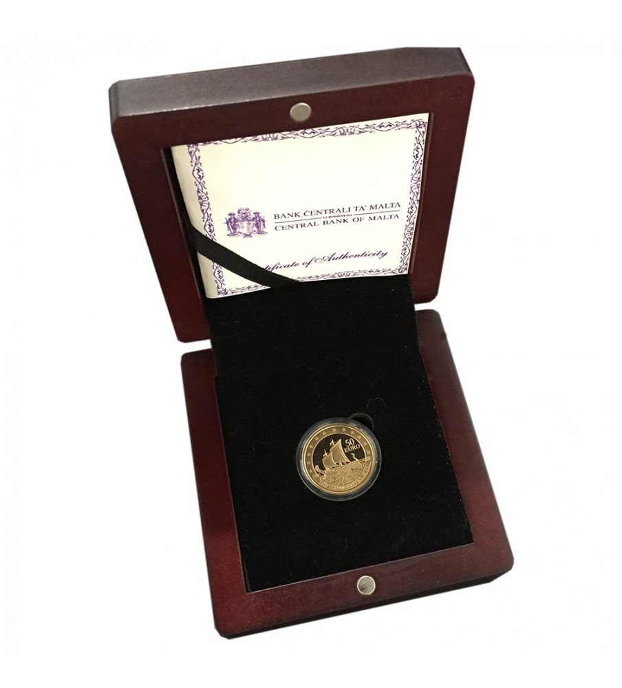 2011 Malta - €50 Phoenicians Commemorative Gold Coin - Proof