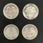 1896 1898 1899 1901 British Silver Shilling Coins Lot of 4