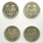 1896 1898 1899 1901 British Silver Shilling Coins Lot of 4