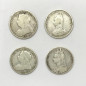 1896 1898 1899 1901 British Silver Shilling Coins Lot of 4