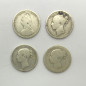 1873 1883 1885 1887 British Silver Coins Lot of 4