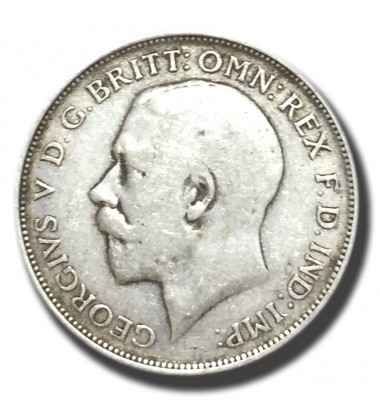 1914 British Silver Florin Coin