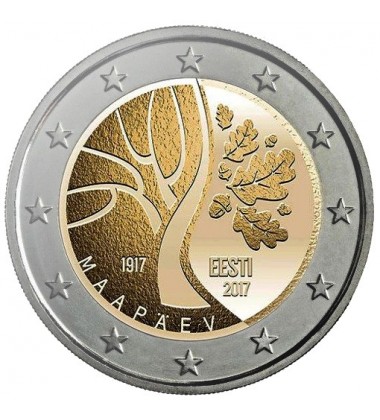 2017 Estonia 100 Years of Independence 2 Euro Commemorative Coin Estonia's Road to Independence