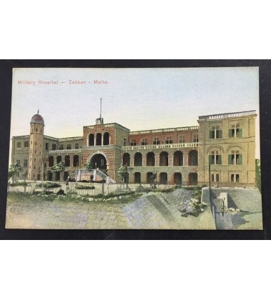 Malta Postcard Military Hospital Zabbar Upu Undivided Back