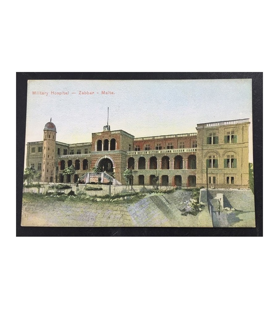 Malta Postcard Military Hospital Zabbar Upu Undivided Back