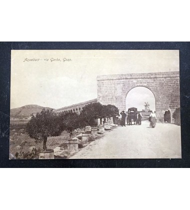 Malta Postcard Aqueduct In Gharb Gozo