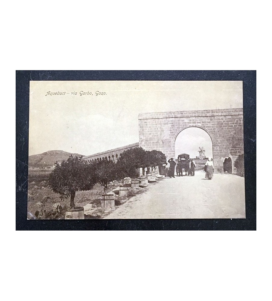 Malta Postcard Aqueduct In Gharb Gozo