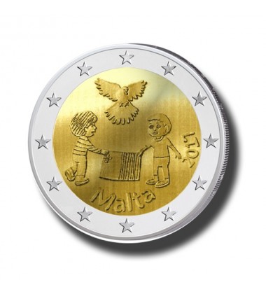 2017 Malta PEACE 2 Euro Commemorative Coin