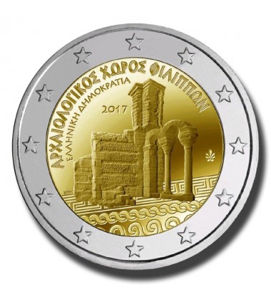 2017 Greece ARCHAEOLOGICAL SITE OF PHILIPPI 2 Euro Commemorative Coin