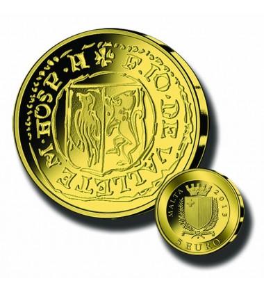 2013 MALTA - 5 EURO PICCIOLO COMMEMORATIVE GOLD COIN PROOF GOLD