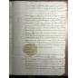 1705 Grand Master of Malta Emmanuel De Rohan Signed document bearing Marc Antonio Zondadari Wafer Seal