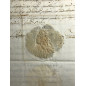 1705 Grand Master of Malta Emmanuel De Rohan Signed document bearing Marc Antonio Zondadari Wafer Seal