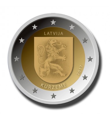 2017 Latvia Kurzeme 2 Euro Commemorative Euro Coin