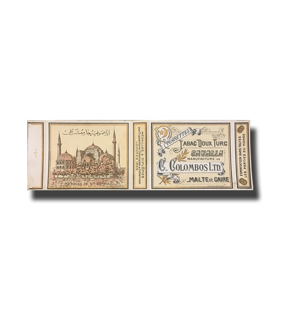 Cavalla C. Colombos Ltd. Malta & Cairo Turkish Cigarettes 81 x 68 x 12mm