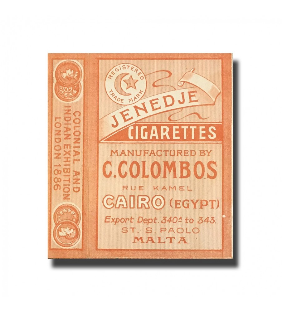 Cleopatra C. Colombos Ltd. Cairo Jenedje Cigarettes, Cairo 65 x 45 x 13mm