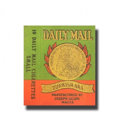 Daily Mail Joseph Licari, Malta Turkish AAA Cigarettes 70 x 48 x 16mm