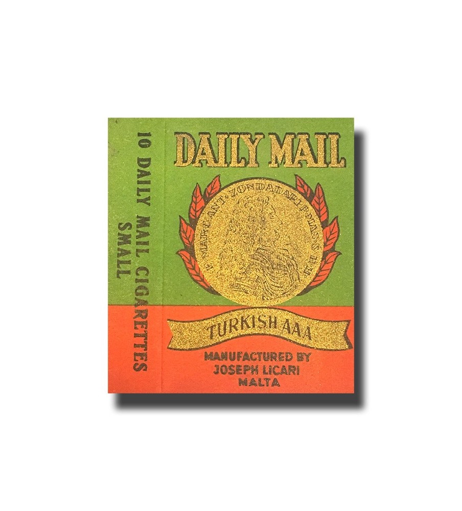 Daily Mail Joseph Licari, Malta Turkish AAA Cigarettes 70 x 48 x 16mm