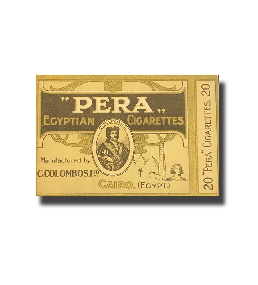 Pera C. Colombos Ltd. Cairo Egyptian Cigarettes 89 x 71 x 17mm (20 Cigarettes)