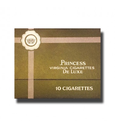 Princess C. Colombos Ltd. Malta De Luxe Virginia Cigarettes 75 x 46 x 17mm