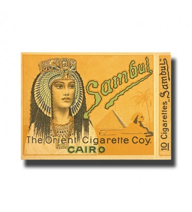 Sambul The Orient Cigarette Coy. Cairo  89 x 70 x 10mm (10 Cigarettes)