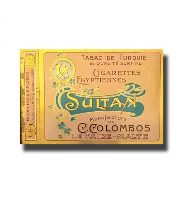 Sultan C. Colombos Ltd. Malta & Cairo Egyptian Cigarettes 97 x 72 x 17mm