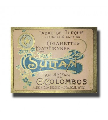 Sultan C. Colombos Ltd. Malta & Cairo Egyptian Cigarettes 97 x 77 x 17mm