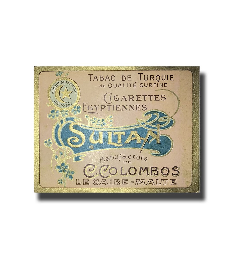 Sultan C. Colombos Ltd. Malta & Cairo Egyptian Cigarettes 97 x 77 x 17mm