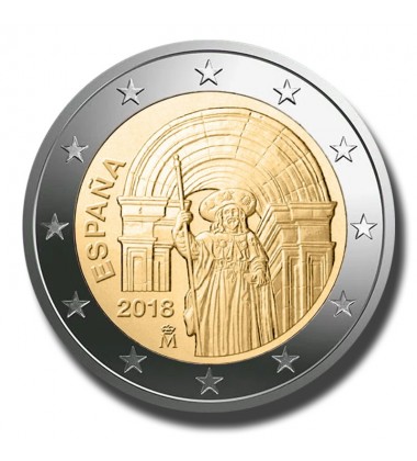 2018 Spain Santiago De Compostela 2 Euro Coin