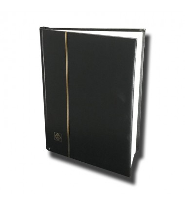 Stockbook Black Colour Leuchtturm Lighthouse Ref 341311 White Pages (32)