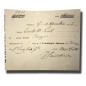 1856 Malta Ephemera Collectable Portafoglio Maltese Receipt